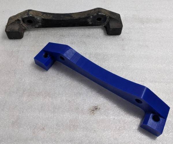 Range Rover L322 tuning conversion to brake caliper adapter in connection with Audi RS4 B8 and a 380x34mm brake disc (105544)
